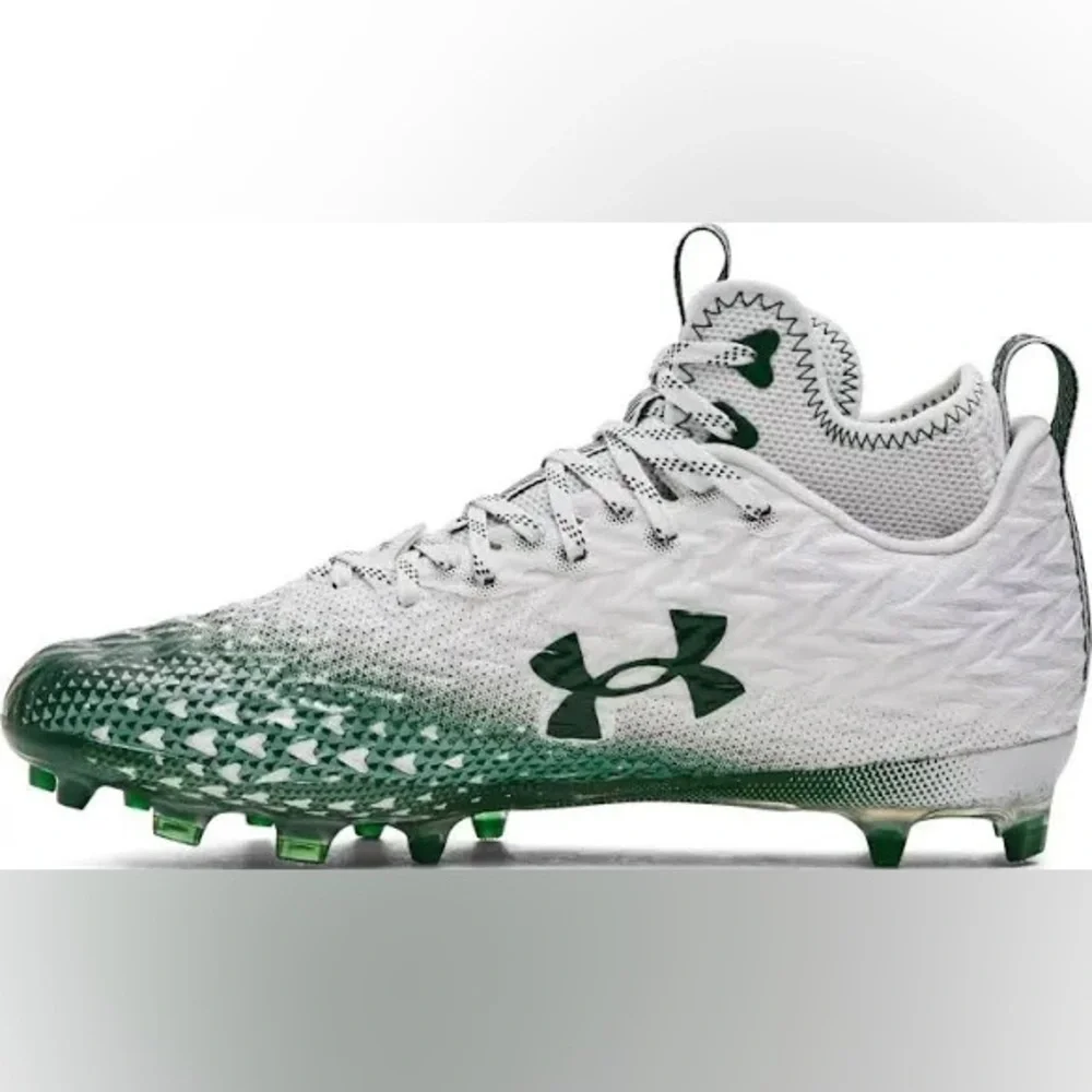 Under Armour Spotlight Clone 3.0 MC 'White Emerald' football cleats. NWT in Box!